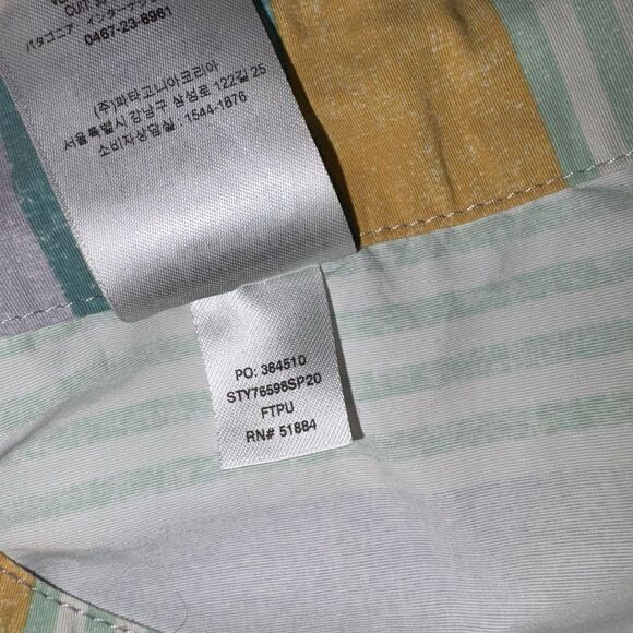 Patagonia Wavefarer Board Shorts Women’s Size 8 Lavender Yellow Green Stripe - Picture 11 of 11